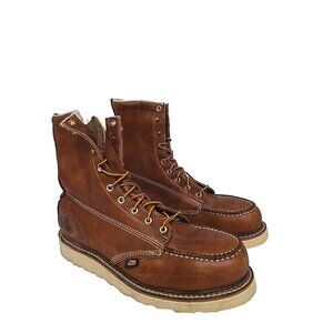 Thorogood Men's 8" Steel Toe Wedge Sole Work Boot U.S.A. 804-4208 Tobacco 11.5D